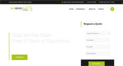 Desktop Screenshot of highserviceglassfl.com